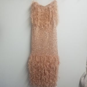 Asos sequin tassle dress